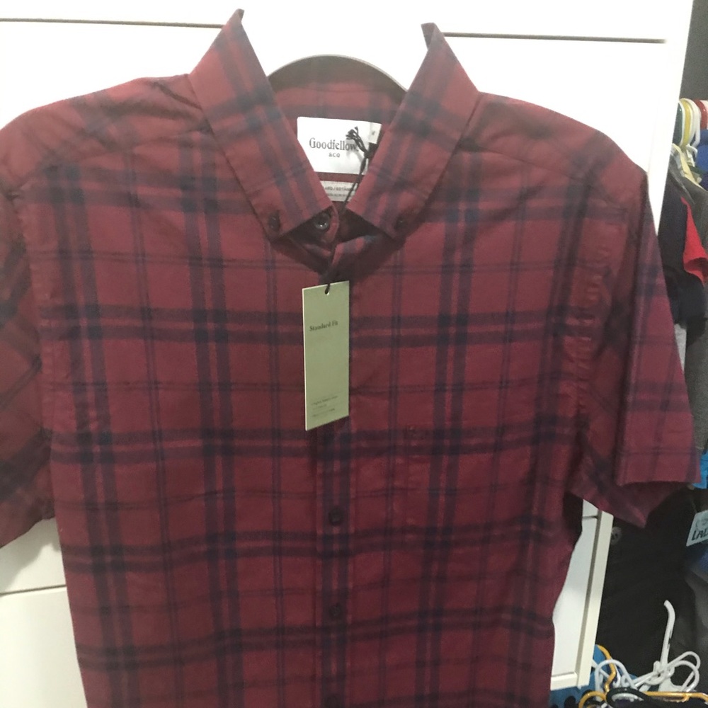 Button down plaid